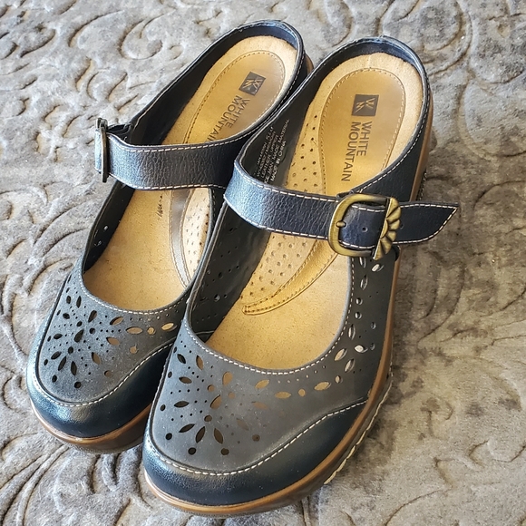 LEATHER WHITE MOUNTAIN CLOGS SZ 5.5 - Picture 7 of 11